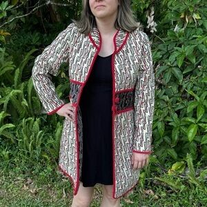 Khangura Jacquard zig zag jacket size M